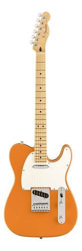 Guitarra Eléctrica Fender Player Telecaster De Aliso Capri Orange Brillante Con Diapasón De Arce