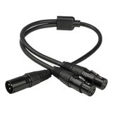 Xlr De 3 Clavijas De Micrófono Macho A Doble Extensión De