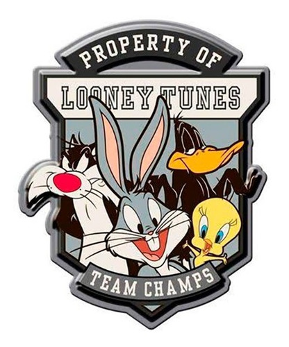 Placa Looney Tunes Em Alumínio Auto Relevo, Licenciado