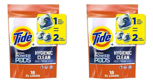 Tide Hygienic Clean Heavy 10x Duty Power Pods Paquetes De De