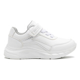 Tenis Escolares Blanco Sintéticos Yuyin 23212 18-21 Gnv®