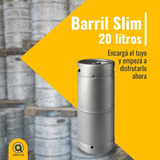 Barril 20 Lts Slim Inoxidable Espadin G  Micromatic Cerveza
