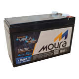 Bateria Moura Vrla 7ah Nobreak Jbr Guard 1200va Mono 110v