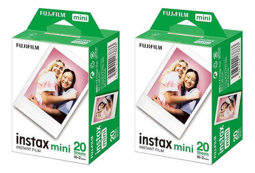 Filme Instax Mini Instantâneo Pack Com 40 Fotos Fujifilm 