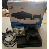 Sony Playstation 4 Slim 1tb + 2 Controles + Hdmi + Ps Plus