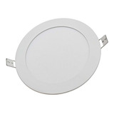 Panel Led Foco Plafón Empotrado Techo Redondo 9w 220v 14,5cm Color Blanco Cálido 3000k