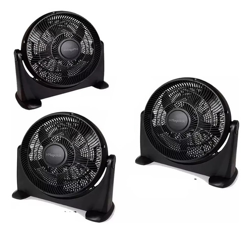 3 Ventilador Turbo Semi Industrial  Magiclick Potenciado 