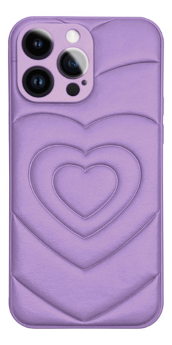 Funda Para iPhone 15 Pro Diseño Eco Cuero Puffer Amour