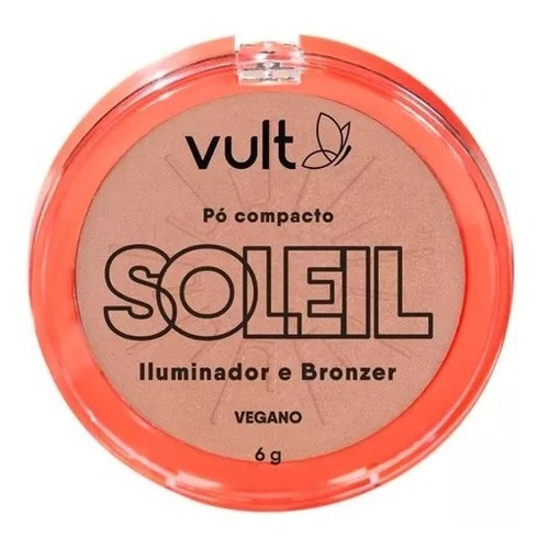 Soleil Compacto Iluminador E Bronzer Em Pó Vult 6g Maquiagem