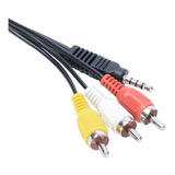 Cable Audio Video Plug 3.5mm A 3 Rca Compatible Tv Box 