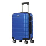 Mala Bordo Viagem Multmaxx 10kg Fechadura Rodas Abs 360 Azul