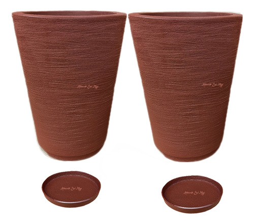 Kit 2 Vasos Grande Área Externa Interna Moderno Jardim G