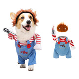 Fantasia Cosplay De Halloween Pets Dog Deadly Doll Chucky