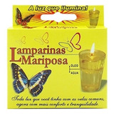 Vela Lamparina Flutuante Mariposa Boia Pavio 1 Unidade