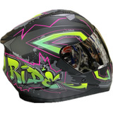 Casco Integral Mac Bass Grafiti No Mt No Nolan No Ls2