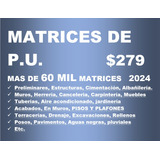 Matrices De Análisis De Precios Unitarios 2024