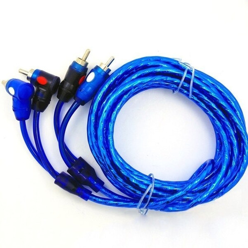 Cable Rca Angular Car Audio 4.50 Flex Cobre Buena Calidad   