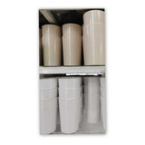 10vasos Melamina 350ml Beige/blanco Restaurante Bebidas!!!! 