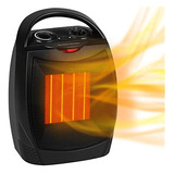 Ed253 Calefactor Eléctrico Portátil Calentón De 1500 W/750 W Color Black