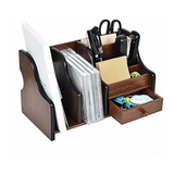 Liry Products Organizador De Escritorio De Madera De Color M