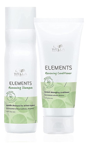 Kit Wella Elements - Shampoo250ml + Condicionador 200ml