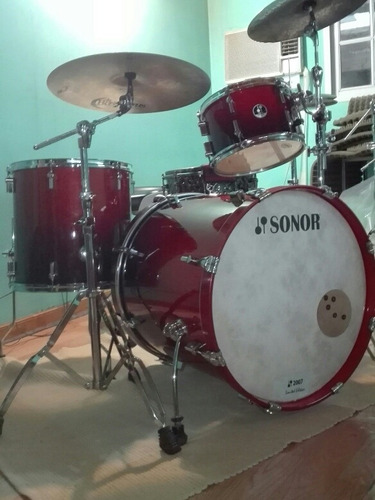 Sonor 2007 Rock Set Birch 3 Cuerpos Mapex Pearl Tama