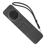 Capinha Protetora De Silicone Para Controle Apple Tv Siri 4k Cor Preto