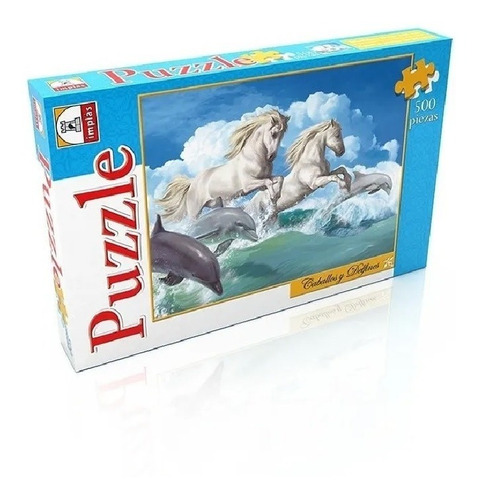  Puzzle Caballos Y Delfines 500 Piezas Implas Cod 282