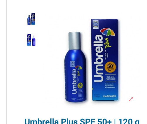 Bloqueador Umbrella Spray Spf50 - G A $ - g a $1000