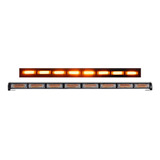 Barra Led Cob Estroboscopica 8 Mds Ambar 7p 9 Ds