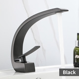 Grifo De Lavabo Moderno Baño Grifo Monomando Negro/oro Lavab