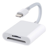 Adaptador Lightning Leitor Cartão De Memoria Micro Sd iPhone