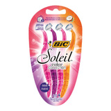 Bic Rastrillo Soleil Acero Inoxidable Mango Ergonómico Banda