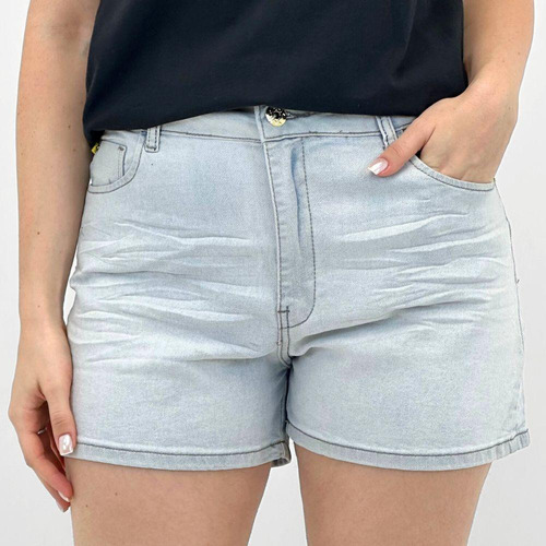 Shorts Size Jeans Curto Para Dia A Dia Feminino