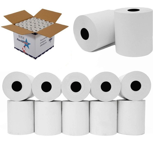 10 Rollos De Papel Térmico 57mm