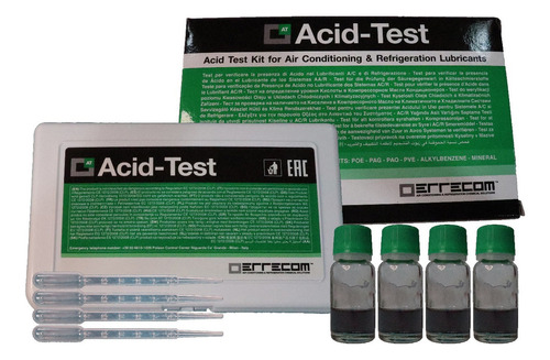 Kit Set De Acidez Acid-test Errecom Alef Refrigeracion