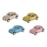 4 Vochos  Color Pastel Escala 1:64  Volkswagen Beetle 1967