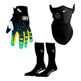 Guantes 100% Enduro Cross Motocross + Mascara Medias 1 Piel