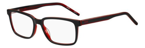 Lente Hugo Hg1245 Oit Rojo Oscuro Oftalmico Original Nuevo