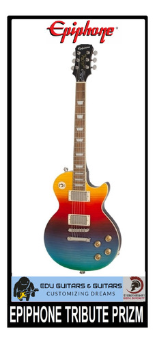 Les Paul EpiPhone Tribute Prizm Outfit Ltd Ed Rainbow