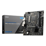 Placa Madre Intel Msi Pro H610m-g Ddr4 Lga 1700 Color Negro