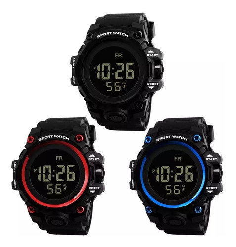 Reloj Digital Pulsera Con Cronometroalarma Y Luz Big Display