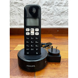 Teléfono Philips  D131 Inalámbrico - Color Negro