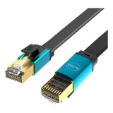 Hetsen Cable Ethernet Cat 8 Blindado, Pass Fluke Probado Y C