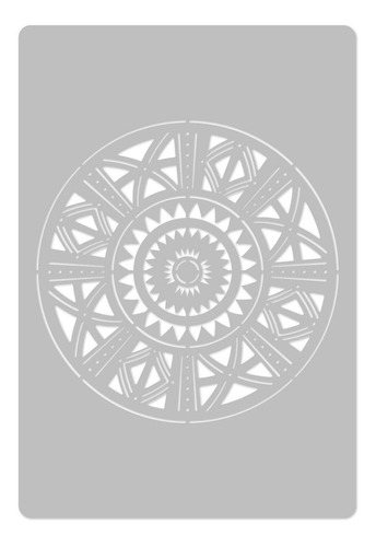 Stencil De Parede Mandala 417 - Estêncil Pintura Decoração