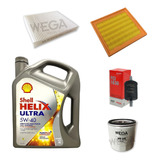 Kit 4 Filtros + 4l Aceite Shell 5w40 Vw Suran / Fox 1.6 Msi