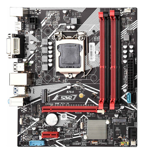 Placa Madre B75-s Lga 1155 Compatible Con 4*ddr3 Usb3.0 Sata