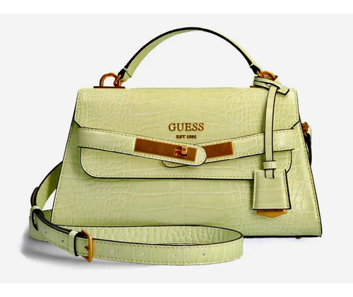 Cartera Guess Enisa Top Handle Verde Agua