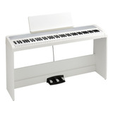 Teclado Piano Digital Korg B2sp 88 + Mueble Color White