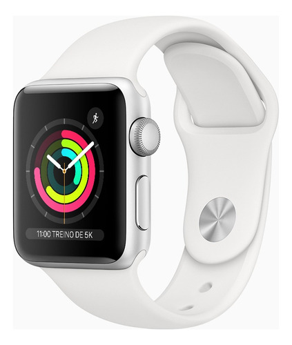 Apple Watch  Series 3 (gps) - 38 Mm - Pulseira Sport Branco